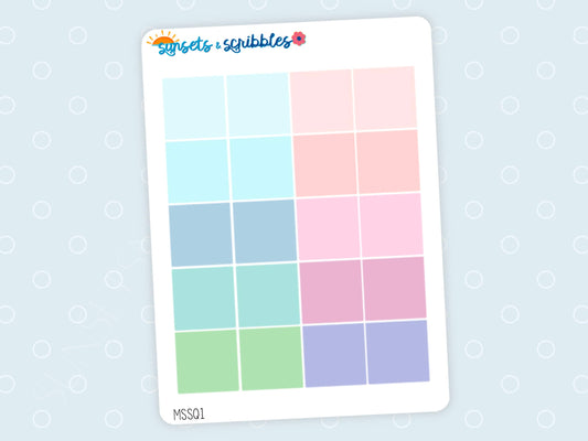 Translucent Square Stickers